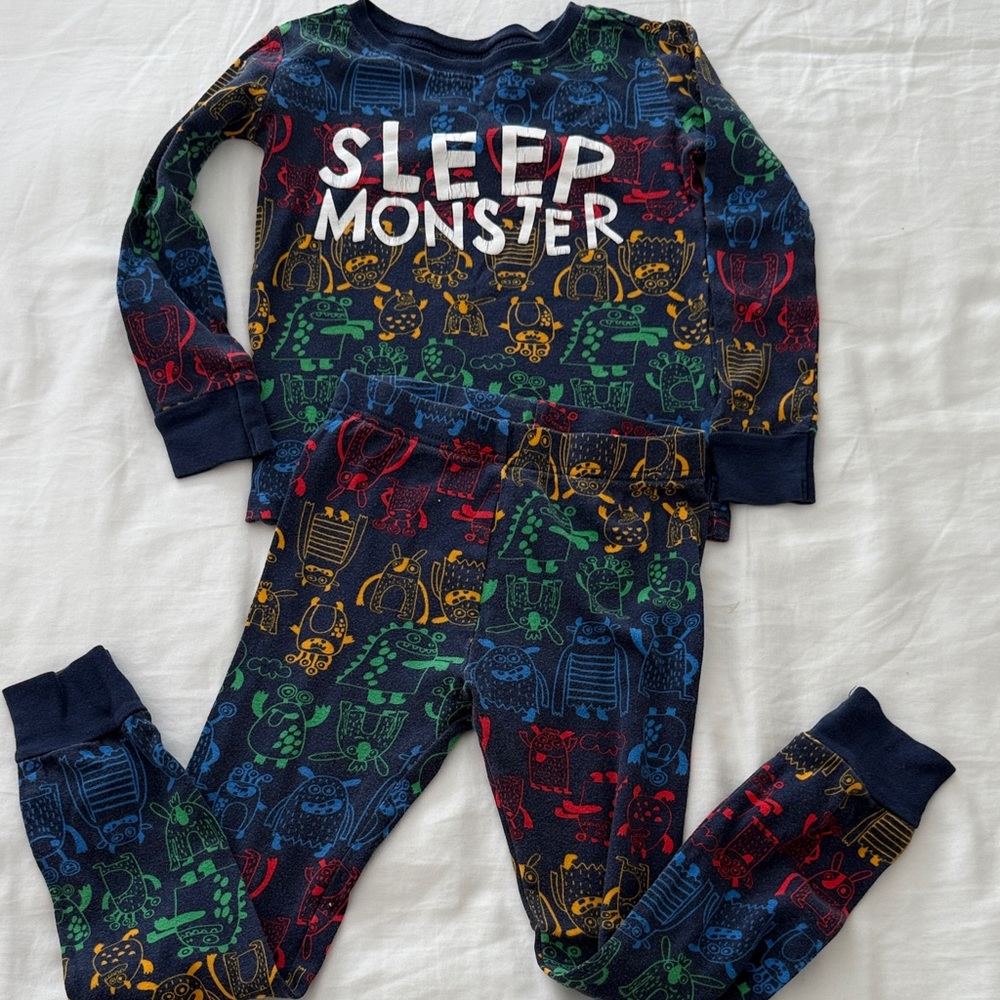 Sleep Monster Pajama Set size 5